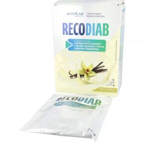 RecoDiab cocktail nutrițional vanilie 77g 1pc PENTRU DIABETICI